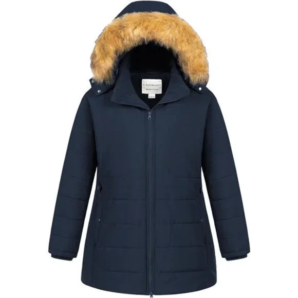 Plus Size Puffer Jacket Long Winter Coats Quilted Waterproof For Women